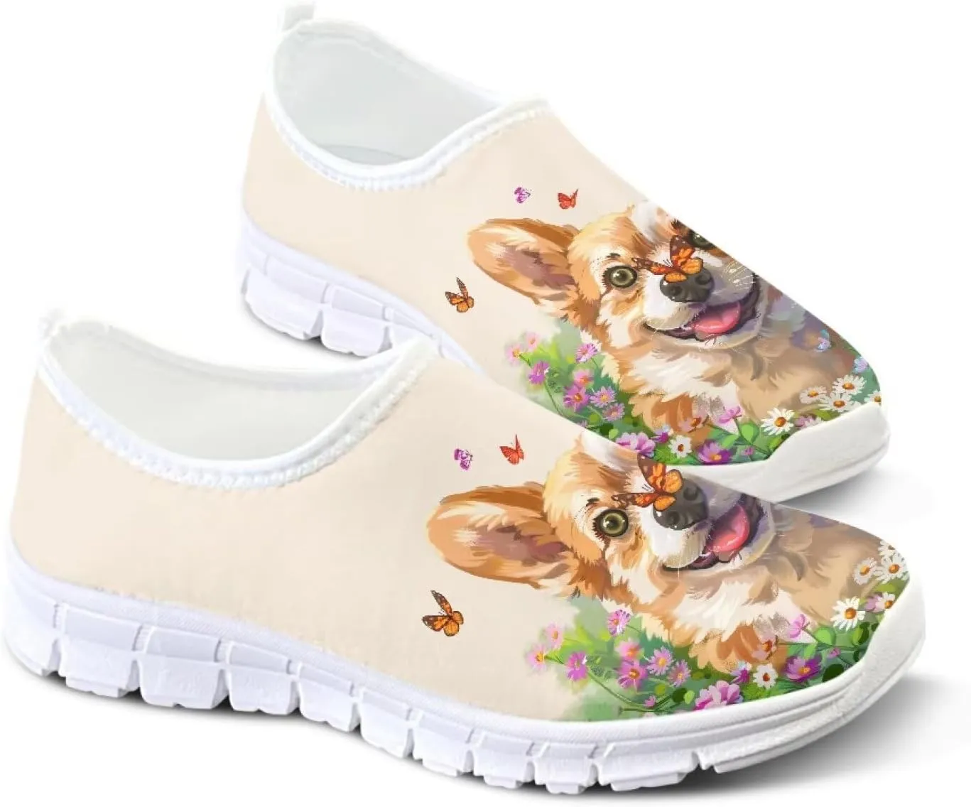 Women's Slip on Loafers Walking Sneakers Breathable Athletic Tennis Running Shoes