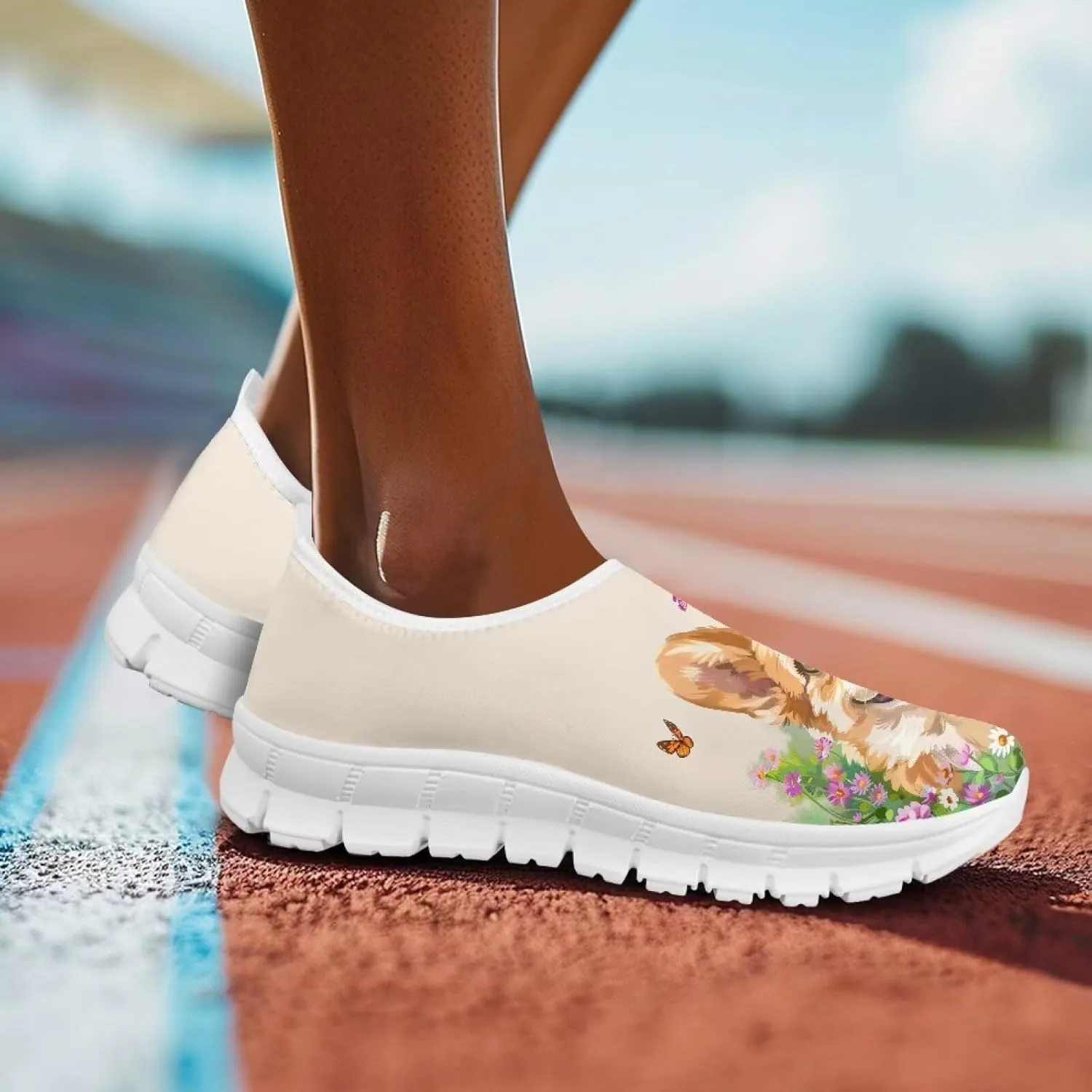 Women's Slip on Loafers Walking Sneakers Breathable Athletic Tennis Running Shoes