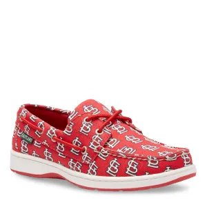 Women's Summer MLB St Louis Cardinals Canvas Boat Shoe