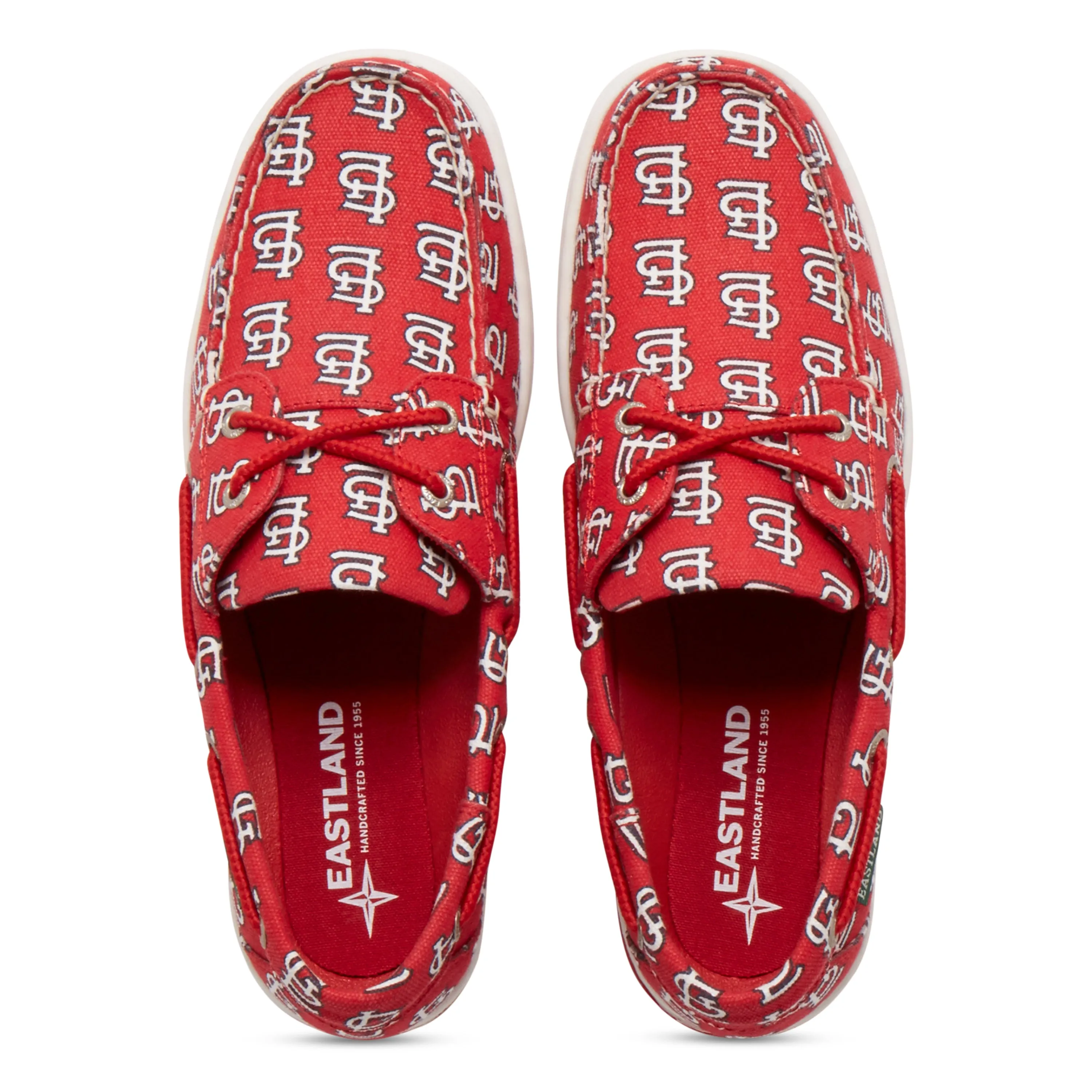 Women's Summer MLB St Louis Cardinals Canvas Boat Shoe
