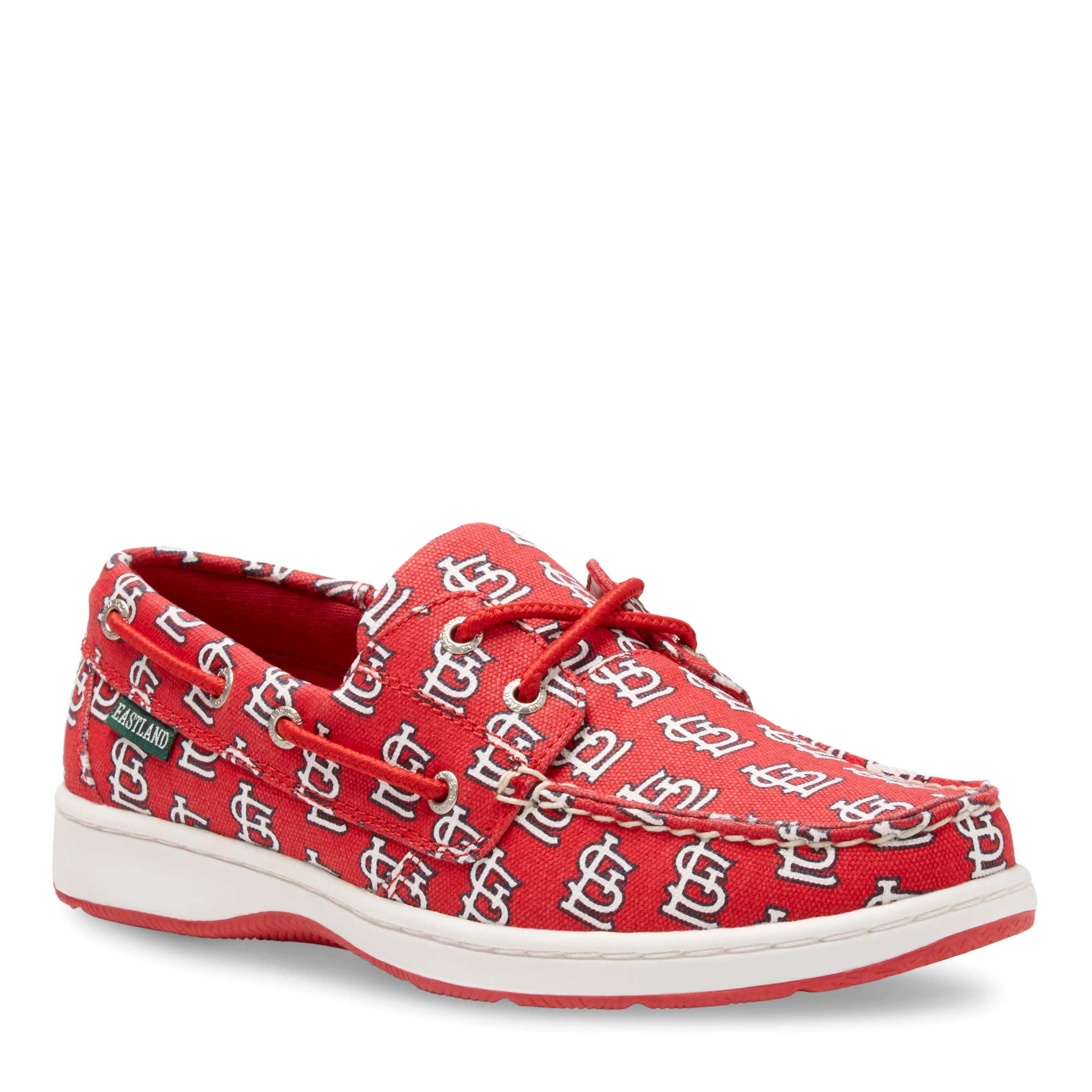Women's Summer MLB St Louis Cardinals Canvas Boat Shoe