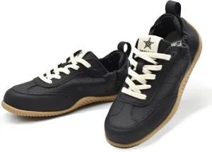 Womens Traveling Walking Shoes Lightweight Non-Slip Slip-On Breathable Flexible Barefoot Leather Handmade Fashion Sneakers