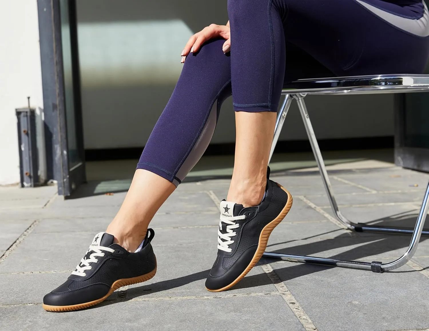 Womens Traveling Walking Shoes Lightweight Non-Slip Slip-On Breathable Flexible Barefoot Leather Handmade Fashion Sneakers