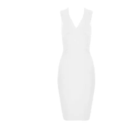 Womens V Neck Bandage Dress