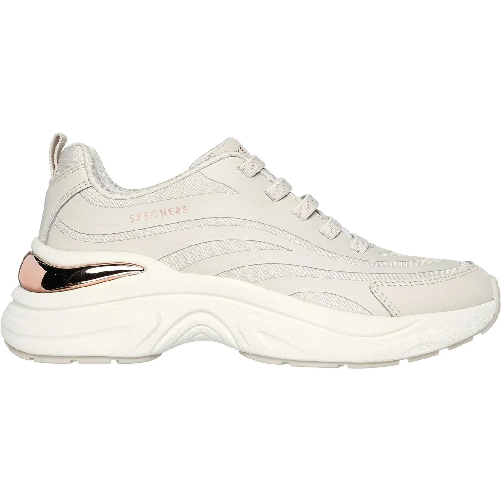 Women's Wide Fit Skechers 177575 Hazel Step N Flow Trainers