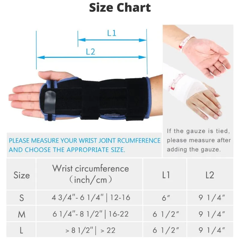 Wrist Brace Support for Wrist Sprain Arthritis or Bone Fracture